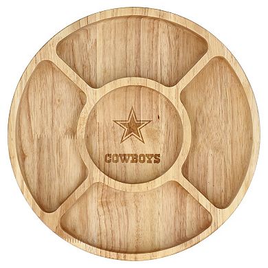 The Memory Company Dallas Cowboys Wood Chip & Dip Serving Tray