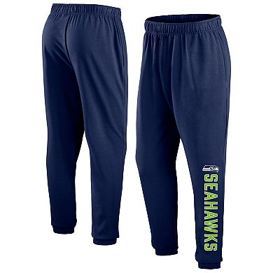 Men's Fanatics Branded College Navy Seattle Seahawks Chop Block Fleece Sweatpants