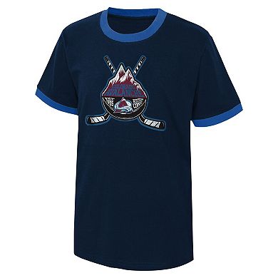 Youth Navy Colorado Avalanche Ice City T-Shirt