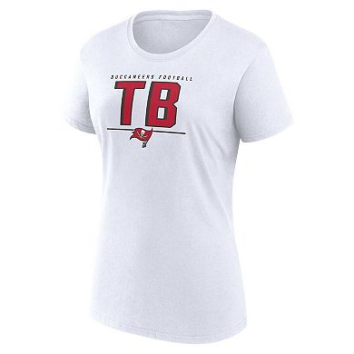 Women's Fanatics Branded Red/White Tampa Bay Buccaneers Two-Pack Combo Cheerleader T-Shirt Set