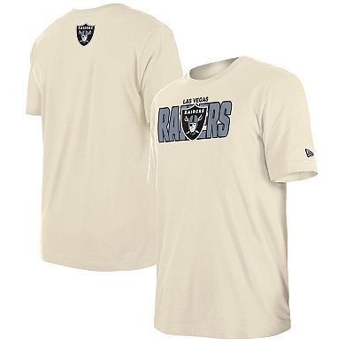 Men's New Era  Cream Las Vegas Raiders 2023 NFL Draft T-Shirt