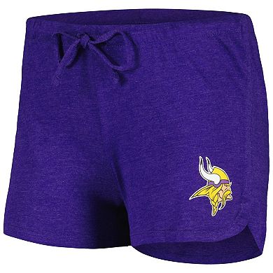 Women's Concepts Sport Purple/Gold Minnesota Vikings Raglan Long Sleeve T-Shirt & Shorts Lounge Set