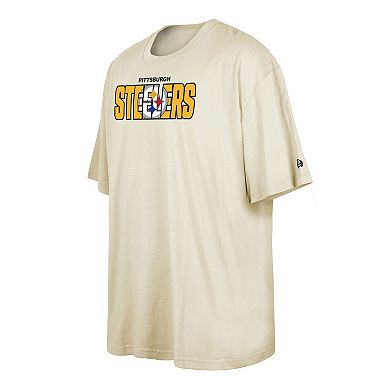 Men's New Era  Cream Pittsburgh Steelers 2023 NFL Draft Big & Tall T-Shirt
