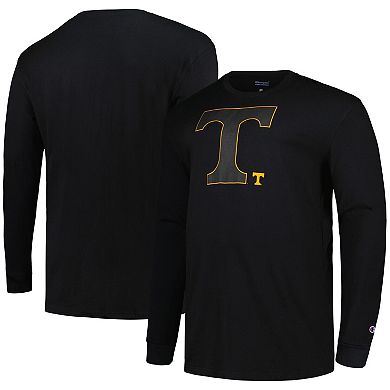 Men's Profile Black Tennessee Volunteers Big & Tall Pop Long Sleeve T-Shirt