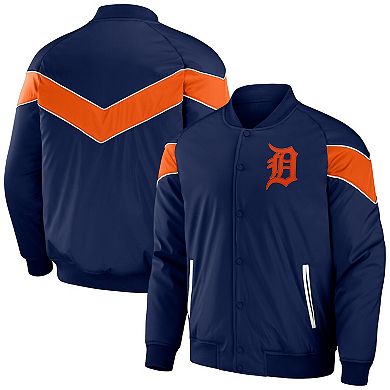 Men's Darius Rucker Collection by Fanatics Navy Detroit Tigers Baseball Raglan Full-Snap Jacket