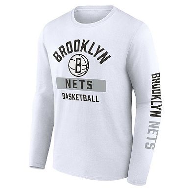 Men's Fanatics Branded Black/White Brooklyn Nets Two-Pack Just Net Combo Set