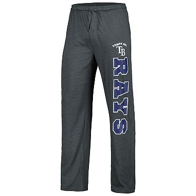 Men's Concepts Sport Charcoal/Navy Tampa Bay Rays Meter T-Shirt & Pants Sleep Set