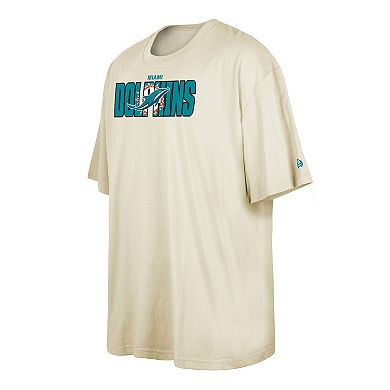 Men's New Era  Cream Miami Dolphins 2023 NFL Draft Big & Tall T-Shirt