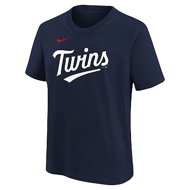 Youth Nike Jhoan Duran Navy Minnesota Twins Name & Number T-Shirt