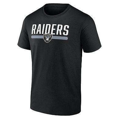 Men's Fanatics Branded Black Las Vegas Raiders Arc and Pill T-Shirt