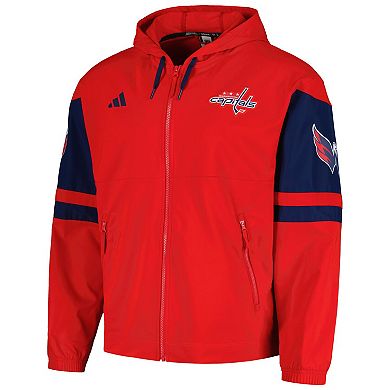 Men's adidas Red Washington Capitals Full-Zip Hoodie