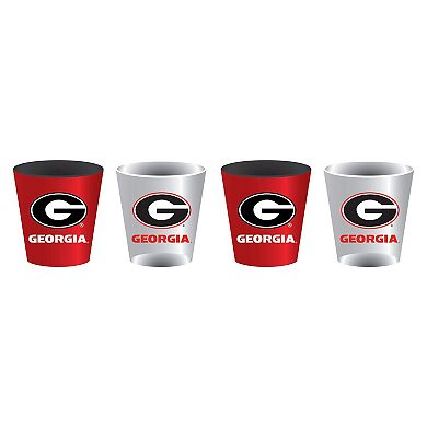 Georgia Bulldogs Four-Pack Shot Glass Set