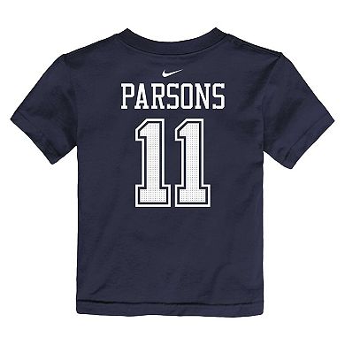 Toddler Nike Micah Parsons Navy Dallas Cowboys Player Name & Number T-Shirt