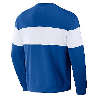 Men's Darius Rucker Collection by Fanatics Royal Chicago Cubs Stripe Pullover Sweatshirt