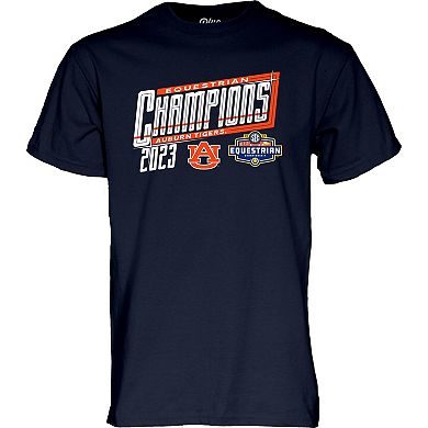 Men's Blue 84 Navy Auburn Tigers 2023 SEC Equestrian Champions Locker Room T-Shirt