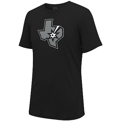 Unisex Stadium Essentials Black San Antonio Spurs Primary Logo T-Shirt