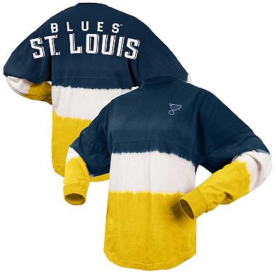 Women's Spirit Jersey Navy/Gold St. Louis Blues Ombre Long Sleeve T-Shirt