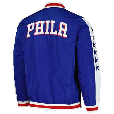 Men's JH Design  Royal Philadelphia 76ers Full-Zip Bomber Jacket