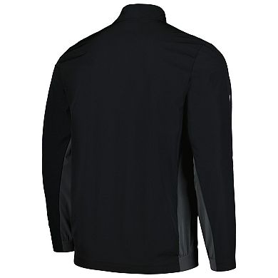 Men's Levelwear  Black Chicago Bulls Harrington Full-Zip Jacket