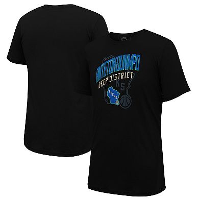 Unisex Stadium Essentials Giannis Antetokounmpo Black Milwaukee Bucks 2023/24 City Edition Player Graphic T-Shirt