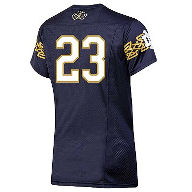 Women's Under Armour Navy Notre Dame Fighting Irish 2023 Aer Lingus College Football Classic Replica Jersey