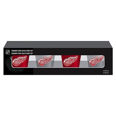 Detroit Red Wings Four-Pack Shot Glass Set