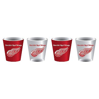 Detroit Red Wings Four-Pack Shot Glass Set