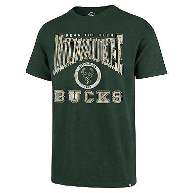 Men's '47 Hunter Green Milwaukee Bucks All Out Scrum T-Shirt