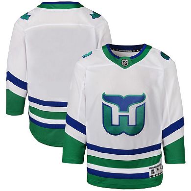 Youth White Carolina Hurricanes Whalers Premier Jersey