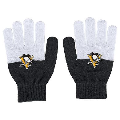 Women's WEAR by Erin Andrews Pittsburgh Penguins Color-Block Gloves