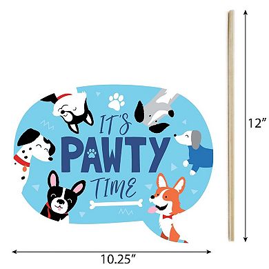 Big Dot Of Happiness Funny Pawty Like A Puppy - Dog Party Photo Booth Props Kit - 10 Piece