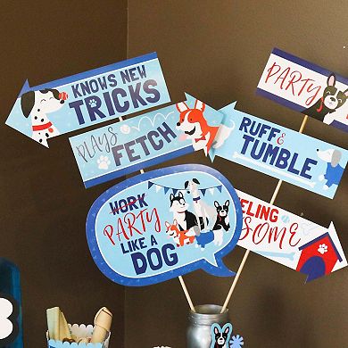 Big Dot Of Happiness Funny Pawty Like A Puppy - Dog Party Photo Booth Props Kit - 10 Piece