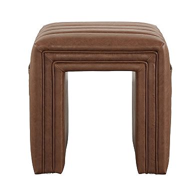 Madison Park Kerstin Waterfall Channel Ottoman