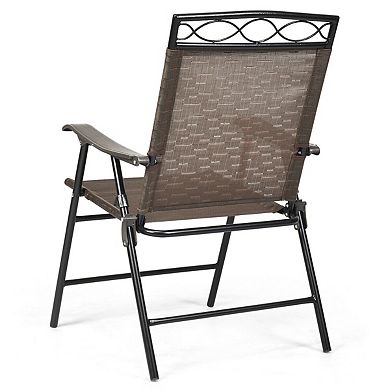 Set of 4 Patio Folding Chairs