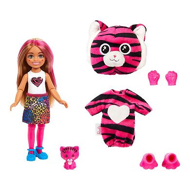 Barbie® Cutie Reveal Jungle Series, Tiger Chelsea Doll and Accessories Set