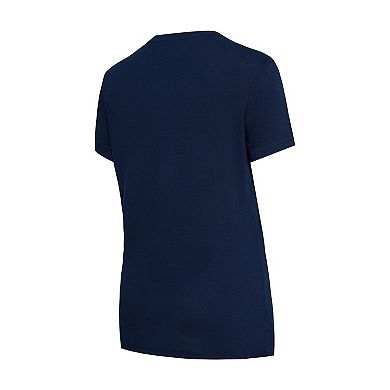 Women's Concepts Sport Navy/Orange Chicago Bears Arctic T-Shirt & Flannel Pants Sleep Set