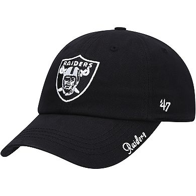 Women's '47 Black Las Vegas Raiders Miata Clean Up Primary Adjustable Hat