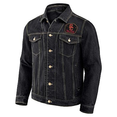 Men's Darius Rucker Collection by Fanatics Black USC Trojans Button-Up Denim Jacket