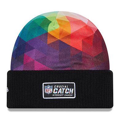 Men's New Era  Black Cincinnati Bengals 2023 NFL Crucial Catch Cuffed Knit Hat
