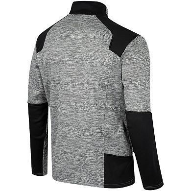 Men's Colosseum Gray LSU Tigers Silberman Color Block Full-Zip Jacket