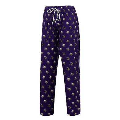 Women's Concepts Sport Purple Minnesota Vikings Gauge Allover Print Sleep Pants