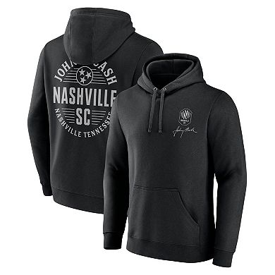 Men's Fanatics Branded Black Nashville SC Johnny Cash Oval Pullover Hoodie