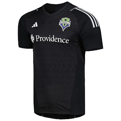 Men's adidas Black Seattle Sounders FC 2023 Replica Goalkeeper Jersey