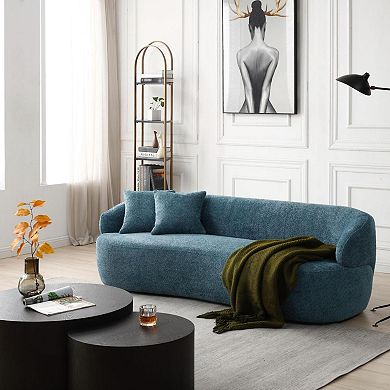 F.c Design Mid Century Modern Curved Sofa
