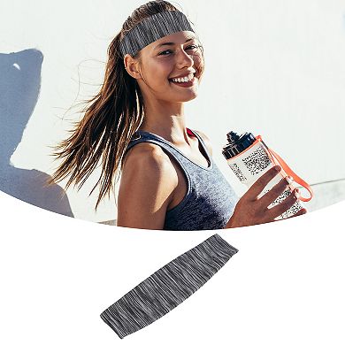 Sport Headband Sweat Wicking Yoga Sweatband For Men Women Gray