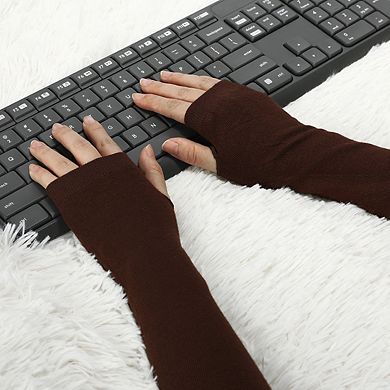 Women's Arm Warmers Winter Elbow Length Long Fingerless Gloves
