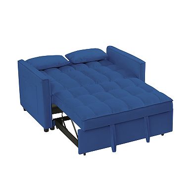 F.c Design Velvet Loveseat Sofa Bed - Stylish And Functional Seating Solution
