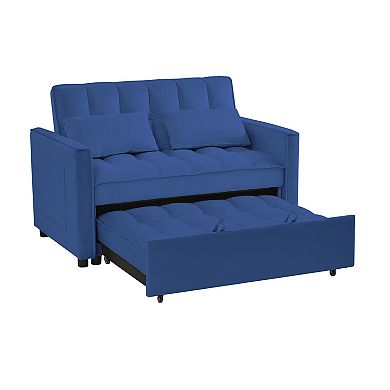 F.c Design Velvet Loveseat Sofa Bed - Stylish And Functional Seating Solution