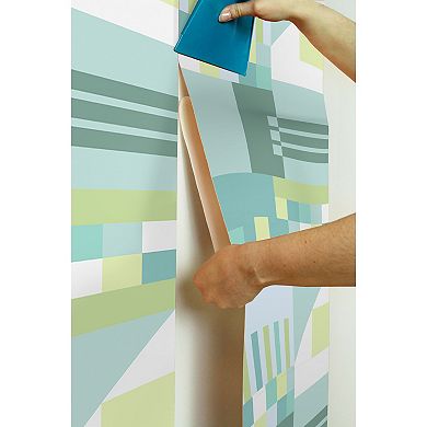 WallPops Aelfie Kiki Shapes Warm Peel and Stick Wallpaper