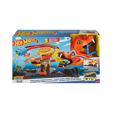 Hot Wheels City Pizza Slam Cobra Attack Playset